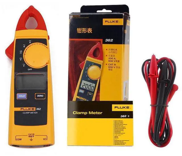 Alt view image 7 of 7 - Fluke 362 200A Digital AC/DC High Precision Multi-Function Ammeter Clamp Meter