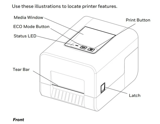 Alt view image 7 of 7 - PC42E-T Direct Desktop Thermal Transfer Printer PC300TCB000201