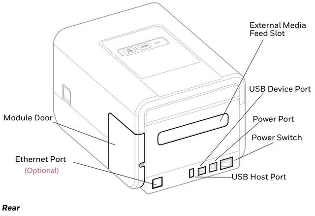 Alt view image 7 of 7 - PC42E-T PC300TCB000201 USB Desktop Thermal Printer 203DPI Resolution