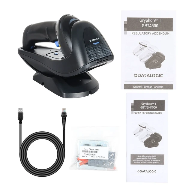 Alt view image 7 of 7 - Gryphon GBT4500-BK-BTK1 Bluetooth 2D w Cradle & Cable