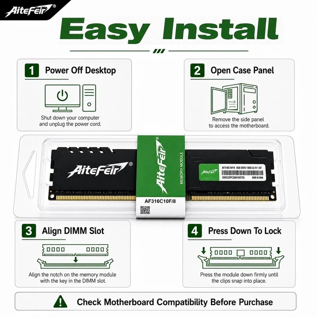 Alt view image 6 of 7 - AitFeir 16GB KIT(8GB*2) DDR3L RAM 1866MHz 1.35V SODIMM Laptop Notebook