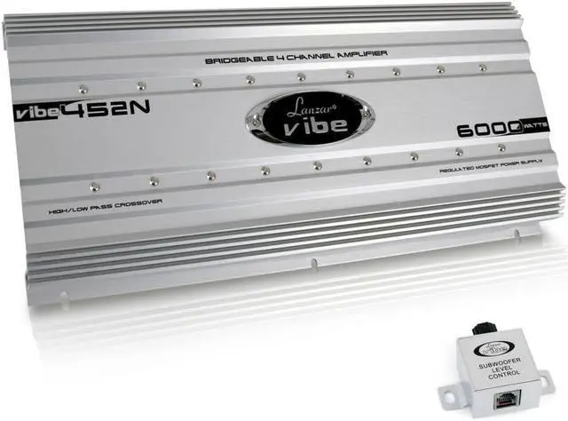 Main image of Lanzar VIBE452N Car Audio Vibe 6000 Watt 4 Channel Mosfet Amplifier Tri-Mode