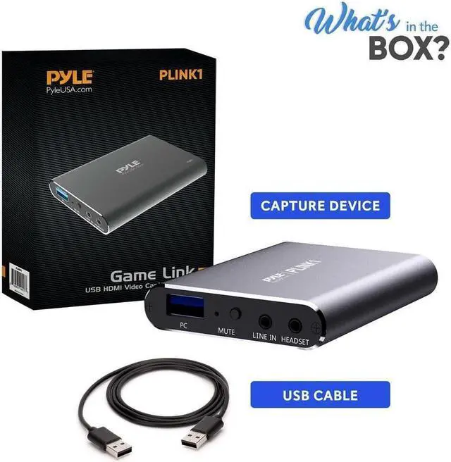 Alt view image 7 of 7 - Pyle HDMI Video Capture Card-1080p 60fps,Game Capture Card,4K HDMI,Game Console