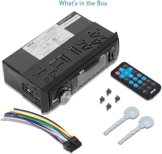 Alt view image 7 of 7 - Pyle PLMRB29B Bluetooth MP3/USB/Aux/SD Card Stereo Radio Receiver w/ Remote