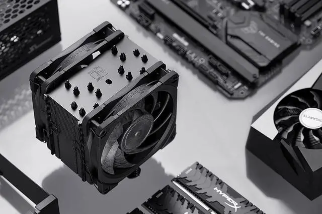 Alt view image 4 of 6 - Noctua NH-U12A chromax.Black, 120mm Single-Tower CPU Cooler (Black)