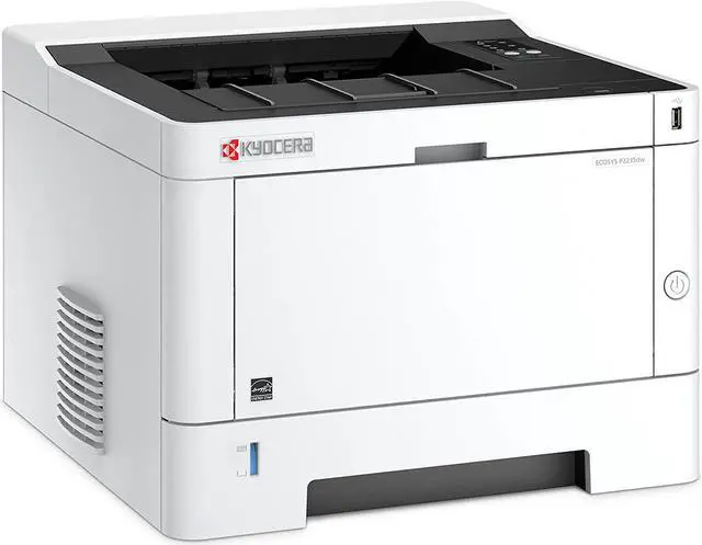 Alt view image 2 of 4 - Kyocera ECOSYS P2235dw Monochrome Network Laser Printer, 37ppm, Up to Fine 1200 dpi, Gigabit Ethernet, Wireless & Wi-Fi Direct, Mobile Print, Auto-Duplex, LED Control Panel, 256 mb, 250 Sheet Tray