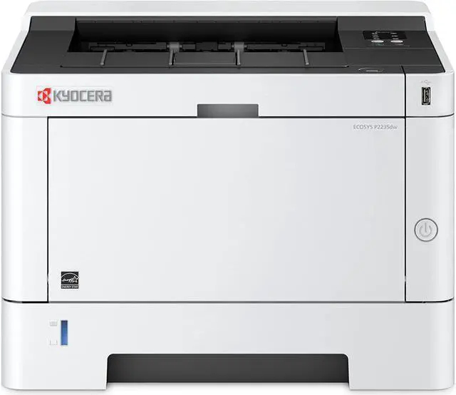 Main image of Kyocera ECOSYS P2235dw Monochrome Network Laser Printer, 37ppm, Up to Fine 1200 dpi, Gigabit Ethernet, Wireless & Wi-Fi Direct, Mobile Print, Auto-Duplex, LED Control Panel, 256 mb, 250 Sheet Tray