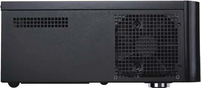 Alt view image 2 of 7 - SilverStone Technology HTPC Case with Aluminum Front Panel Micro-ATX, 2X Hot-Swap Drive Bays, 3x120mm Golf Bladed Fan, USB 3.0 X2 in Black GD06B-USA