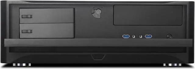 Alt view image 5 of 7 - SilverStone Technology HTPC Case with Aluminum Front Panel Micro-ATX, 2X Hot-Swap Drive Bays, 3x120mm Golf Bladed Fan, USB 3.0 X2 in Black GD06B-USA