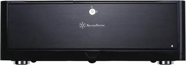 Alt view image 4 of 7 - SilverStone Technology HTPC Case with Aluminum Front Panel Micro-ATX, 2X Hot-Swap Drive Bays, 3x120mm Golf Bladed Fan, USB 3.0 X2 in Black GD06B-USA