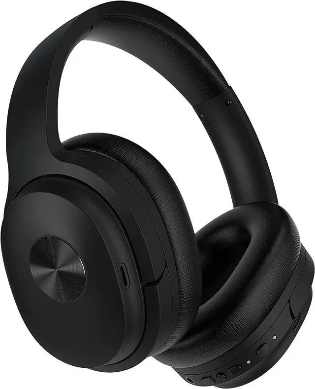 Main image of SE7 Hybrid Active Noise Cancelling Headphones, Bluetooth Wireless Headphones, Over Ear Bluetooth Headphones with ENC Clear Calls, Deep Bass, 30Hrs for Talk/Music/Work, Black