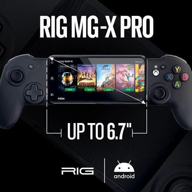 Alt view image 3 of 7 - RIG MG-X PRO Wireless Mobile Controller for Android Smartphones