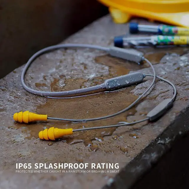 Alt view image 4 of 7 - Ruckus Discord Bluetooth Earplug Earbuds | OSHA Compliant Wireless Noise Reduction in-Ear Headphones : Isolating Ear Plug Earphones