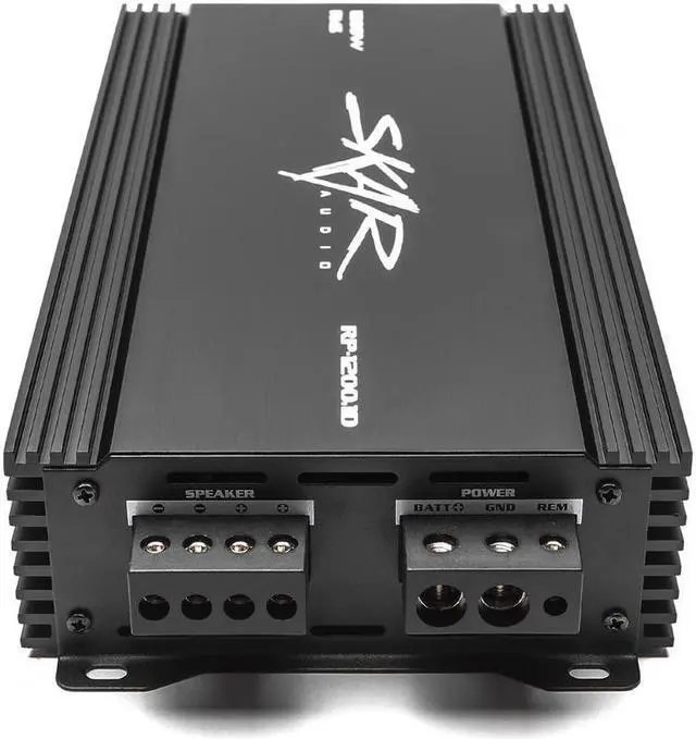 Alt view image 4 of 5 - Skar Audio RP-1200.1D Monoblock Class D MOSFET Amplifier with Remote Subwoofer Level Control, 1200W
