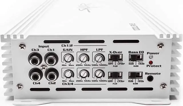 Alt view image 3 of 6 - Skar Audio RP-150.4ABM 1,000 Watt Full-Range Class A/B 4-Channel Marine Amplifier