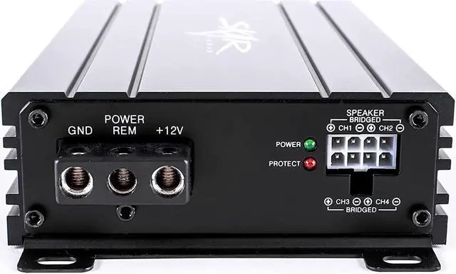 Alt view image 4 of 6 - Skar Audio SK-M4004D Compact Full-Range Class D 4 Channel Car Amplifier, 400W