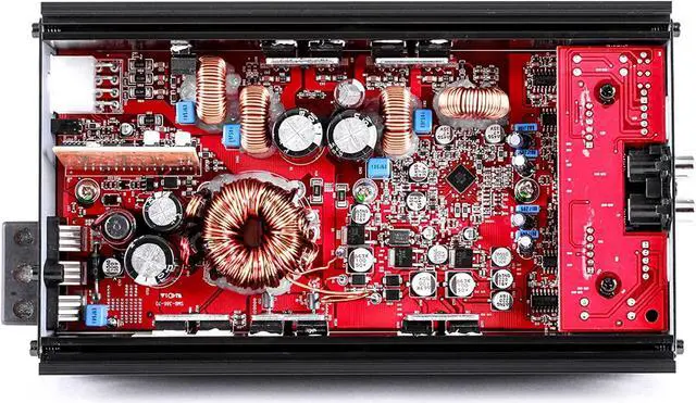 Alt view image 5 of 6 - Skar Audio SK-M4004D Compact Full-Range Class D 4 Channel Car Amplifier, 400W