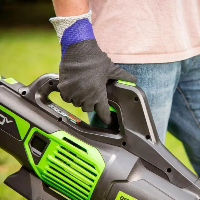 Alt view image 3 of 6 - GREENWORKS - 80-VOLT 170 MPH 730 CFM CORDLESS HANDHELD BLOWER (1 X 2.5AH BATTERY AND 1 X CHARGER) - GREEN