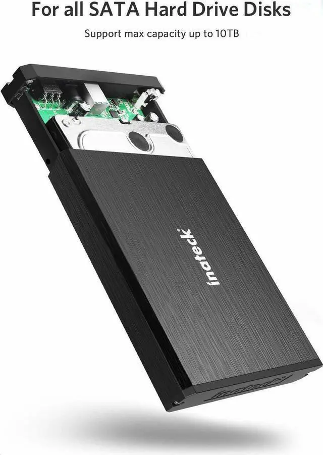 Alt view image 2 of 6 - Metal Enclosure 3.5" Sata USB 3.0 Hard Drive HDD Case External Laptop