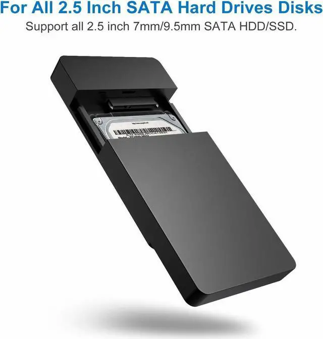 Alt view image 3 of 7 - Inateck USB 3.0 2.5" External HDD SSD Enclosure Hard Drive Case SATA 3.0 UASP