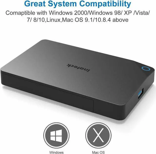 Alt view image 2 of 7 - Inateck USB 3.0 2.5" External HDD SSD Enclosure Hard Drive Case SATA 3.0 UASP