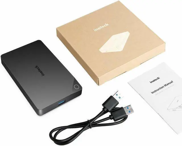 Alt view image 7 of 7 - Inateck USB 3.0 2.5" External HDD SSD Enclosure Hard Drive Case SATA 3.0 UASP