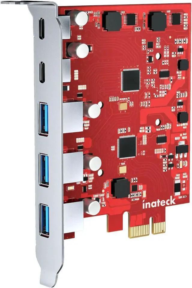 Main image of Inateck PCIe to USB 3.2 Gen 2 Expansion Card 8 Gbps 3 Type A & 2 Type C Ports