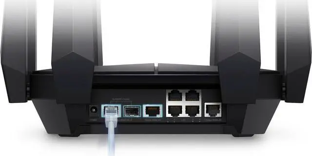 Alt view image 4 of 5 - TP-Link Archer AXE300 AXE16000 Quad-Band Wi-Fi 6E Router    Black