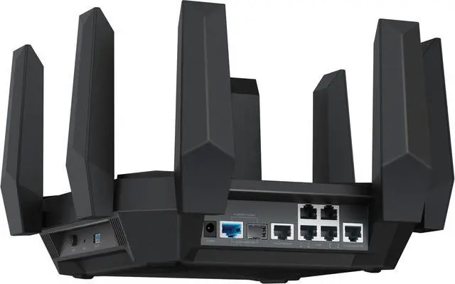 Alt view image 2 of 5 - TP-Link Archer AXE300 AXE16000 Quad-Band Wi-Fi 6E Router    Black