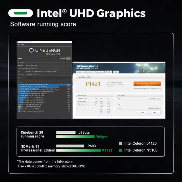 Alt view image 3 of 7 - Micro Computer W++11 Desktop Intel 11th Generation Processors N5095 Mini Computer, 8G DDR4 128G M.2 SSD 2280 Green G3 Micro PC W++10 Pro, Support Dual 4K@60Hz HDMI/WiFi 5/BT/W++11