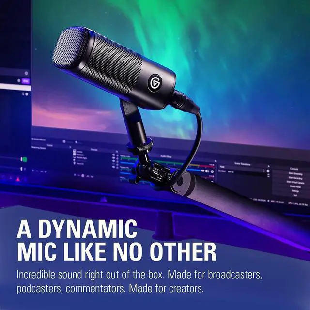 Alt view image 2 of 7 - Elgato Wave DX - Dynamic XLR Microphone, Cardioid Pattern, Noise Rejection, Speech optimised for Podcasting, Streaming, Broadcasting, No Signal Booster Required, Works with Any Interface, for Mac, PC
