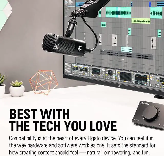 Alt view image 5 of 7 - Elgato Wave DX - Dynamic XLR Microphone, Cardioid Pattern, Noise Rejection, Speech optimised for Podcasting, Streaming, Broadcasting, No Signal Booster Required, Works with Any Interface, for Mac, PC