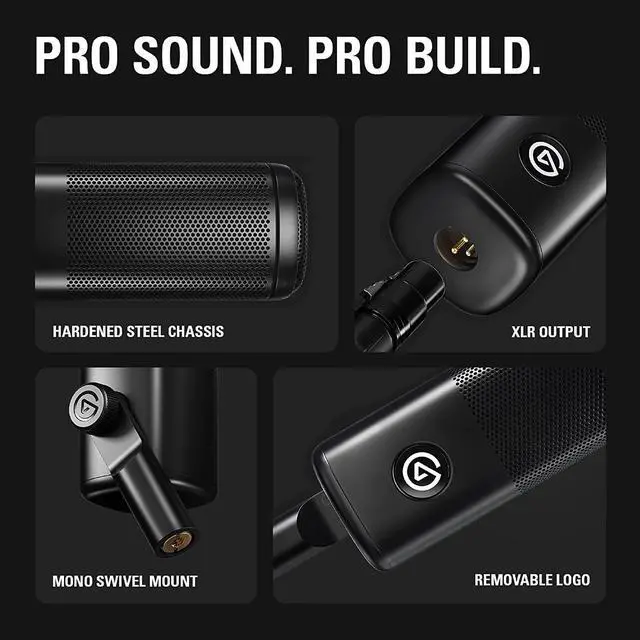 Alt view image 6 of 7 - Elgato Wave DX - Dynamic XLR Microphone, Cardioid Pattern, Noise Rejection, Speech optimised for Podcasting, Streaming, Broadcasting, No Signal Booster Required, Works with Any Interface, for Mac, PC