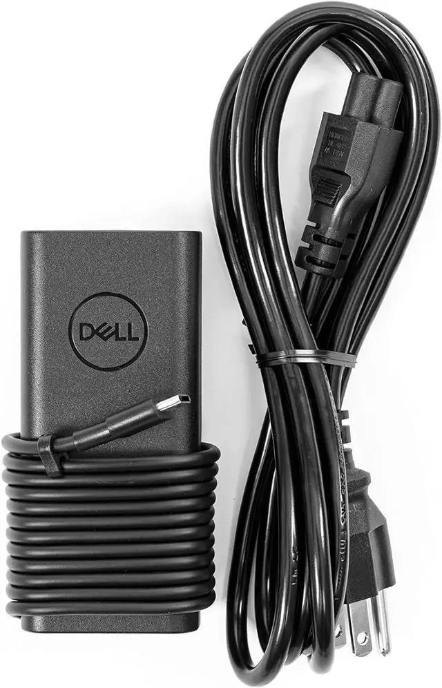 Main image of Dell Laptop Charger 65W Watt USB Type C AC Power Adapter LA65NM190/HA65NM190/DA65NM190 Include Power Cord for Dell XPS 12 9250, XPS 13 9350 Compatible with XPS Series and Latitude 5000 Series