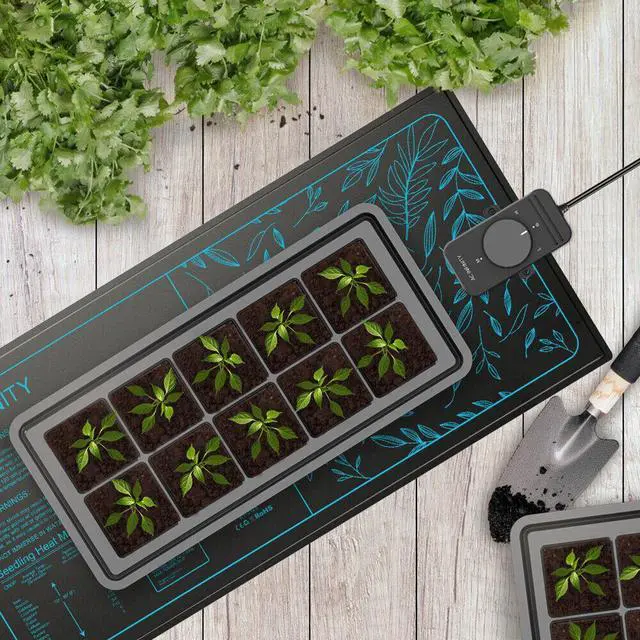 Alt view image 7 of 7 - SUNCORE S3, Waterproof Seedling Heat Mat with Heating Controller 10" x 20.75"