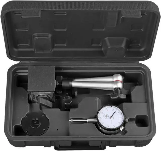 Alt view image 7 of 7 - Dial Indicator Magnetic Base Holder Stand 0-1 inch Test Gauge Tool Kit