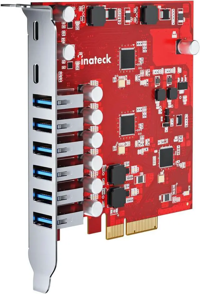 Main image of Inateck PCIe to USB 3.2 Gen 2 Expansion Card 20Gbps w/ 6 USB A & 2 USB C Ports