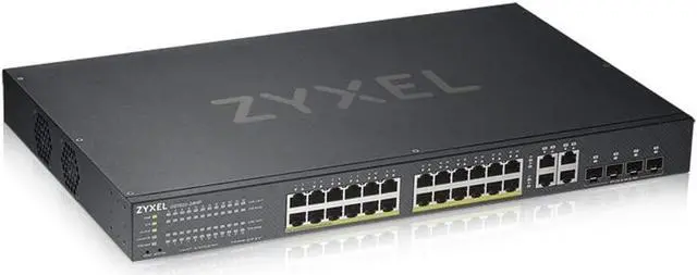 Main image of ZyXEL 24-Port Gigabit Ethernet High Powered PoE 375W NebulaFlex Smart Managed Switch | 4X RJ-45/SFP Ports | 802.3at 802.3af | Metal | Limited Lifetime [GS1920-24HPv2]