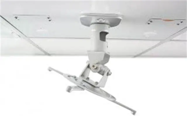 Alt view image 4 of 4 - Amer AMRDCP100KIT Universal Adjustable 2 x 2 feet Drop Ceiling Projector Mount, Suspended Drop-in Ceiling Projection Mounting Kit, White
