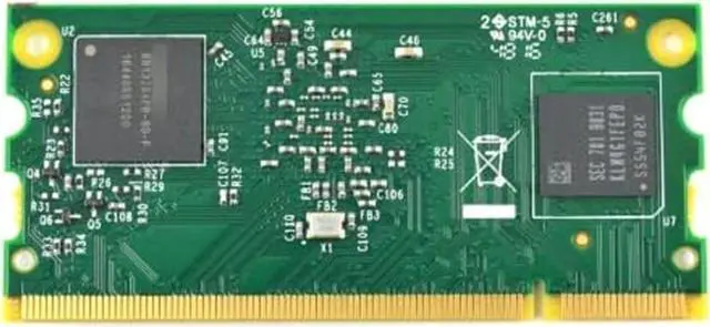 Alt view image 2 of 2 - Development Kit, Raspberry Pi Compute Module 3, DDR2-SODIMM Mechanically Compatible SoM, 1GB RAM