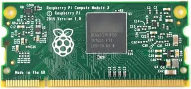 Main image of Development Kit, Raspberry Pi Compute Module 3, DDR2-SODIMM Mechanically Compatible SoM, 1GB RAM