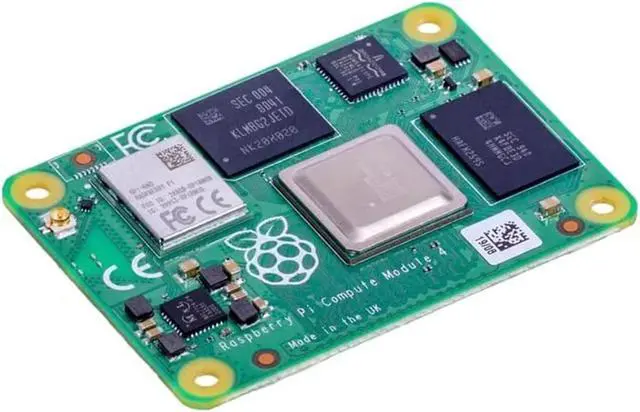 Alt view image 3 of 7 - Raspberry Pi Compute Module 4 with CM4 heatsink PWM Fan, CM4 8GB RAM 32GB eMMC Single Board 64-Bit Quad-Core Processor Bluetooth 5.0 Dual-Band WiFi (CM4108032)