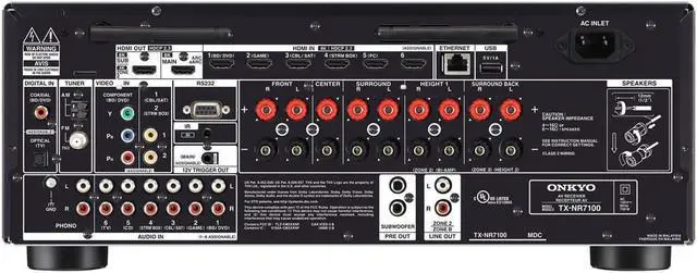 Alt view image 5 of 6 - Klipsch Reference Cinema System, Black with TX-NR7100 9.2-Channel AV Receiver