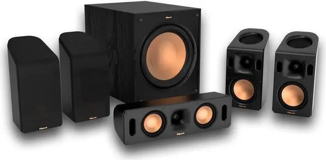 Alt view image 2 of 6 - Klipsch Reference Cinema System, Black with TX-NR7100 9.2-Channel AV Receiver