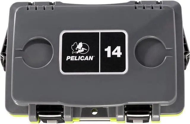 Alt view image 5 of 6 - Pelican 14QT Personal Cooler, Dark Gray/Green