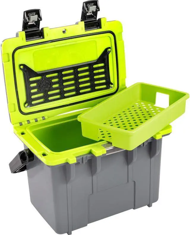 Alt view image 4 of 6 - Pelican 14QT Personal Cooler, Dark Gray/Green
