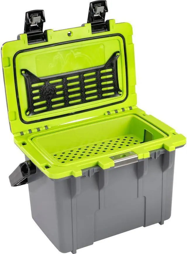 Alt view image 2 of 6 - Pelican 14QT Personal Cooler, Dark Gray/Green