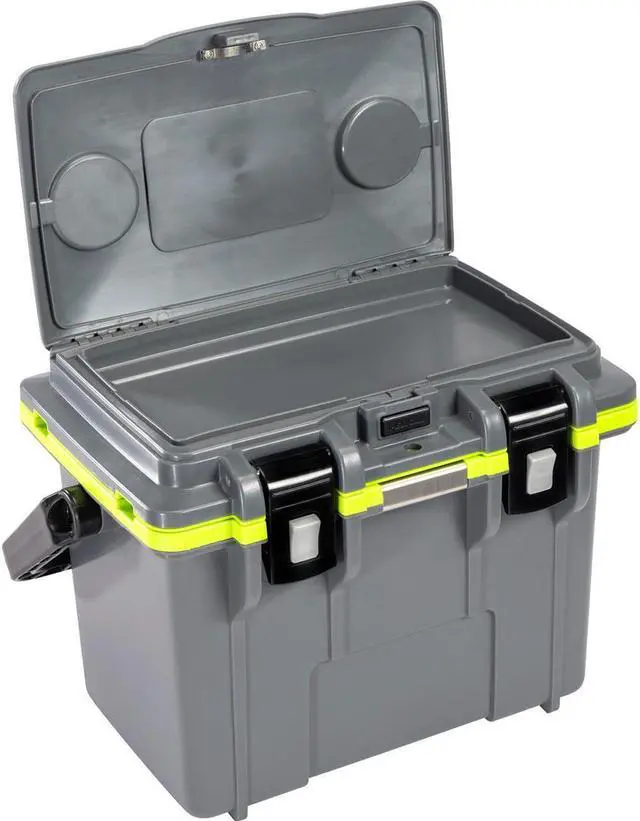 Alt view image 3 of 6 - Pelican 14QT Personal Cooler, Dark Gray/Green