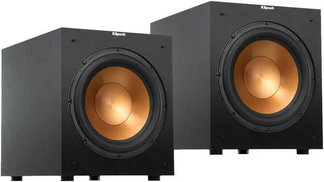 Main image of 2x Klipsch Reference R-12SW 12" 400W All-Digital Powered Subwoofer, Black