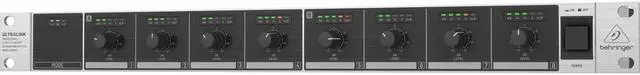 Alt view image 3 of 5 - Behringer DS2800 Professional 2-Input/8-Output Distribution Splitter